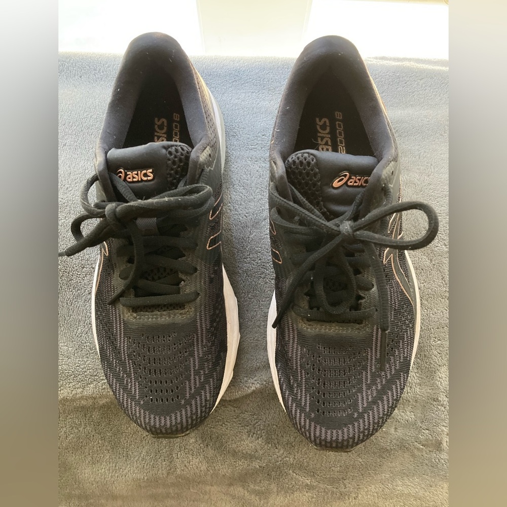 ASICS GT-2000 8 Black/Rose Gold Running Shoes